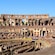 The interior of the Colosseum in Rome, Italy